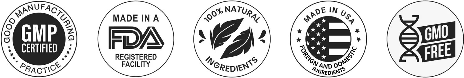 The five certification marks printed on the Booster XT label